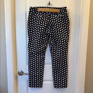 MICHAEL Michael Kors Navy and White Cropped Pants